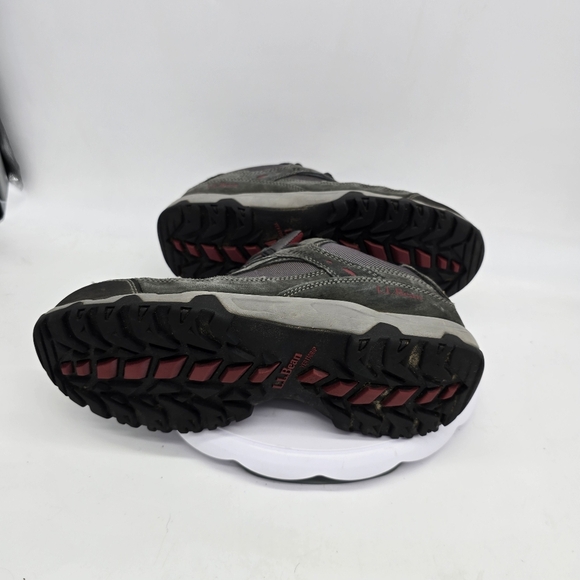 LL Bean Shoe Men's 10 Wide Model 4 Waterproof Trail Hiking Sneakers Grey - Picture 4 of 10